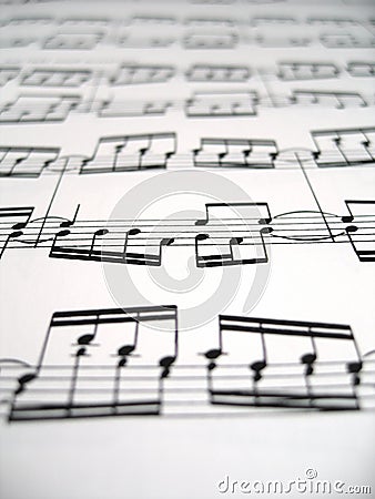 Sheet Music Stock Photo