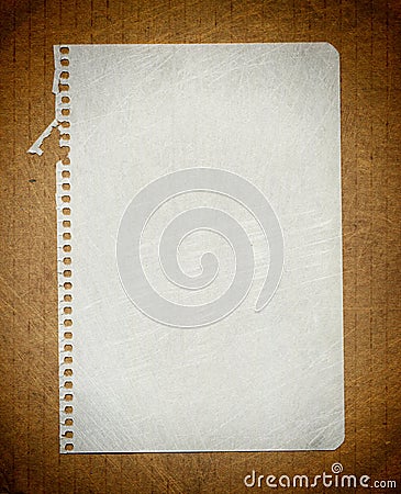Sheet notebook Stock Photo