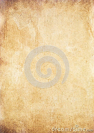 Sheet of old aged retro paper. Ancient antique brown cardboard design pattern blank empty copy space vintage background Stock Photo