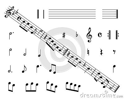 Sheetmusic Vector Illustration