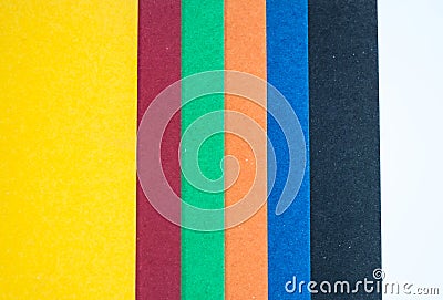 Sheets of colored paper Stock Photo