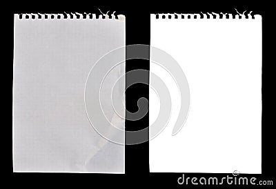 Sheets of notebook paper Stock Photo