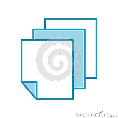Sheets paper information Vector Illustration