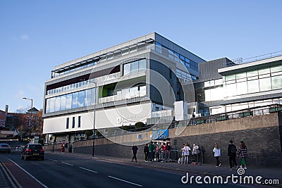 Sheffield Student`s Union, Sheffield, South Yorkshire in the UK Editorial Stock Photo