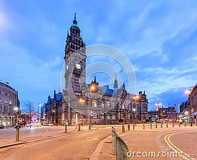 Sheffield town hall Editorial Stock Photo