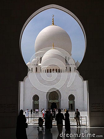 Sheik Al Zayed Mosque Editorial Stock Photo