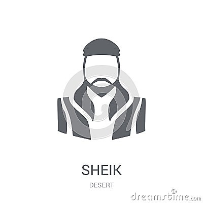 Sheik icon. Trendy Sheik logo concept on white background from D Vector Illustration