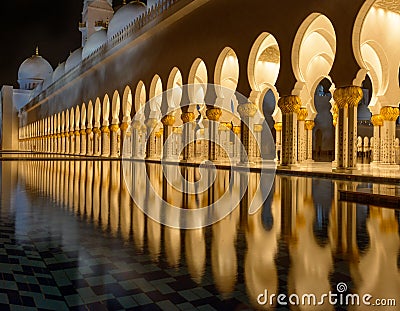 Sheik Zayed Mosque. Editorial Stock Photo