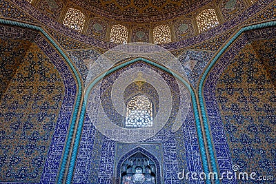 Sheikh lotf allah mosque and naghsh jahan square Stock Photo