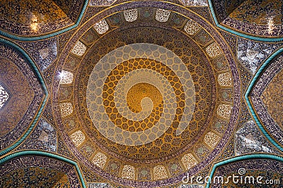 Sheikh Lotfollah Mosque in Isfahan, Iran Stock Photo