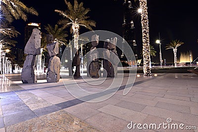 Sheikh Mohammed Bin Rashid boulevard, Dubai, United Arab Emirates Editorial Stock Photo