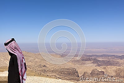 Sheikh and oil industry Stock Photo