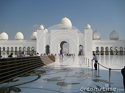 Sheikh Zayed Grand Mosque in Abudhabi - II Editorial Stock Photo