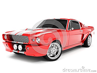 Shelby Mustang GT500 Stock Photo