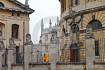 The Sheldonian Theatre with the Bodleian Library in the background Stock Photo