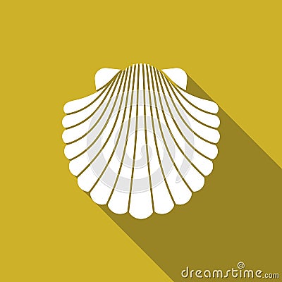 Shell Flat Icon Vector Illustration