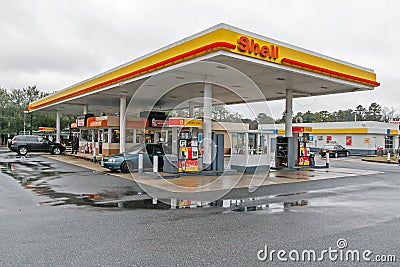 Shell gas station Editorial Stock Photo