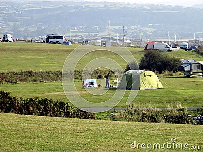 Shell Island Campsite, Wales. Editorial Stock Photo
