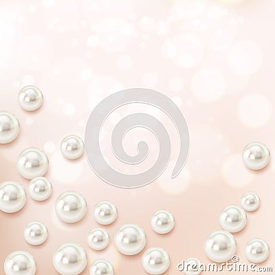 Shell Particles Realistic Composition Vector Illustration