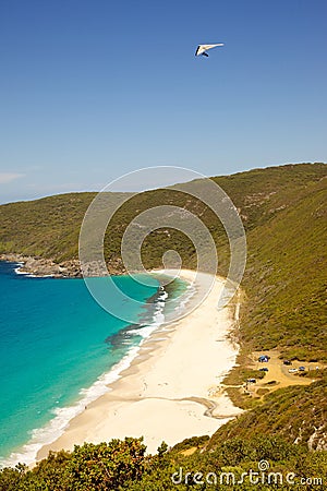 Shelley Beach Hang Glider Stock Photo