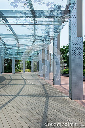 Sheltered Walkway Stock Photo