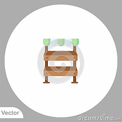 Shelves vector icon sign symbol Vector Illustration