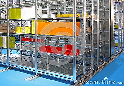 Shelving system Stock Photo