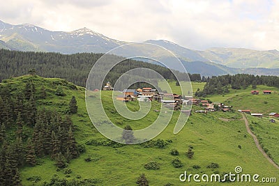 Shenako village, Tusheti region (Georgia) Stock Photo