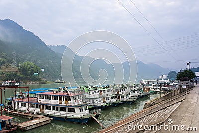 Shendu port Editorial Stock Photo