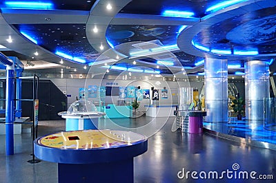 Shenzhen, China: Baoan Science and Technology Museum Editorial Stock Photo