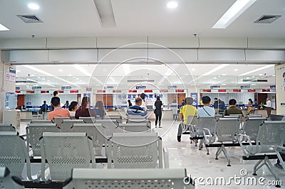 Shenzhen, China: the division of exit and entry administration, the public security bureau Editorial Stock Photo