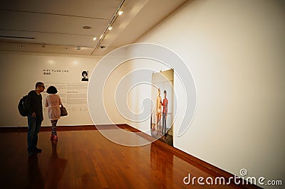 Shenzhen, China: Overseas Chinese Women Artists Works Exhibition Editorial Stock Photo