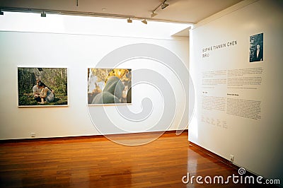 Shenzhen, China: Overseas Chinese Women Artists Works Exhibition Editorial Stock Photo