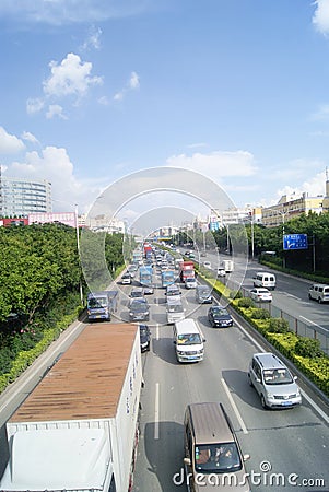 Shenzhen, China: State Road 107 Editorial Stock Photo