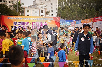 Shenzhen police open day activities of the landscape Editorial Stock Photo