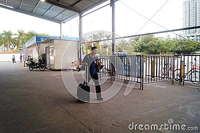 ShenZhen Railway Station west landscape Editorial Stock Photo