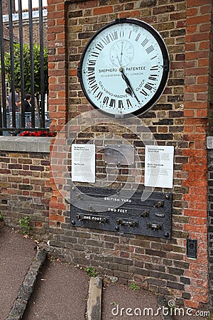 Shepherd Gate Clock Editorial Stock Photo