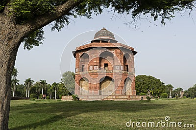 Sher mandal inside purana qila complex in Delhi. Stock Photo