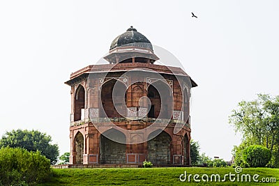 Sher mandal inside purana qila complex in Delhi. Stock Photo