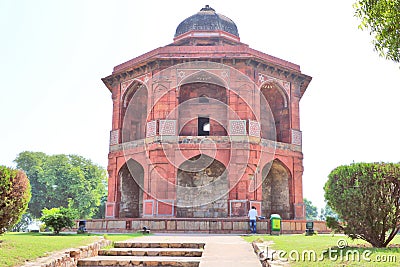 The Sher Mandal is an observatory, octagonal in shape Editorial Stock Photo