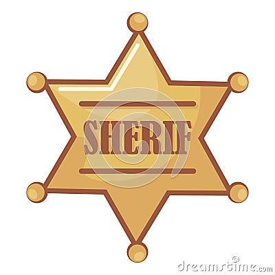 sherif star west Vector Illustration