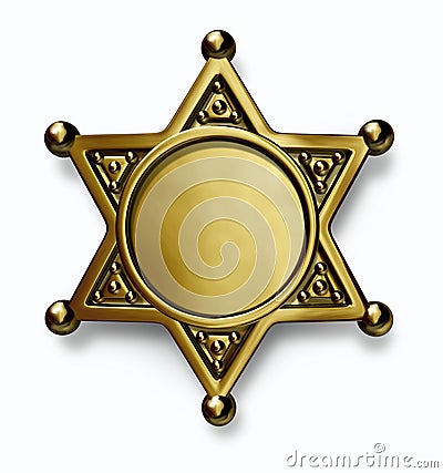 Sheriff Badge Stock Photo