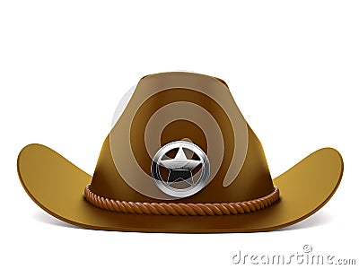 Sheriff hat Stock Photo