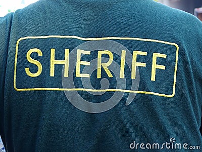 Sheriff Jacket Stock Photo