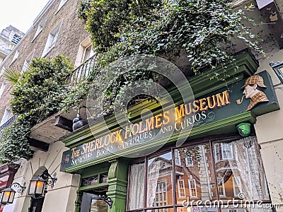 Sherlock Holmes Museum, London, UK Editorial Stock Photo