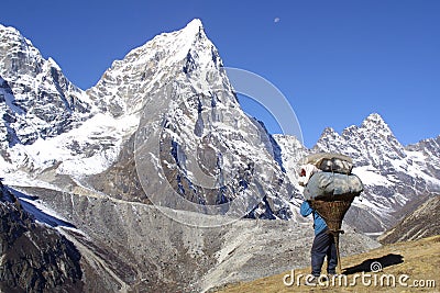 Sherpa Himalaya - Working Stock Photo