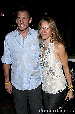 Sheryl Crow and Lance Armstrong Editorial Stock Photo