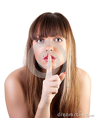 Shh. secret Stock Photo