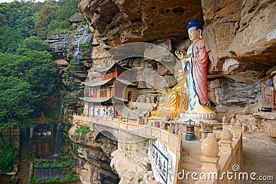 Shi Zhongshan Grottoes Stock Photo