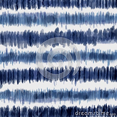 Shibori Indigo navy blue line pattern abstract grunge and splash watercolor beautiful tie dye paint Texture decoration Stock Photo